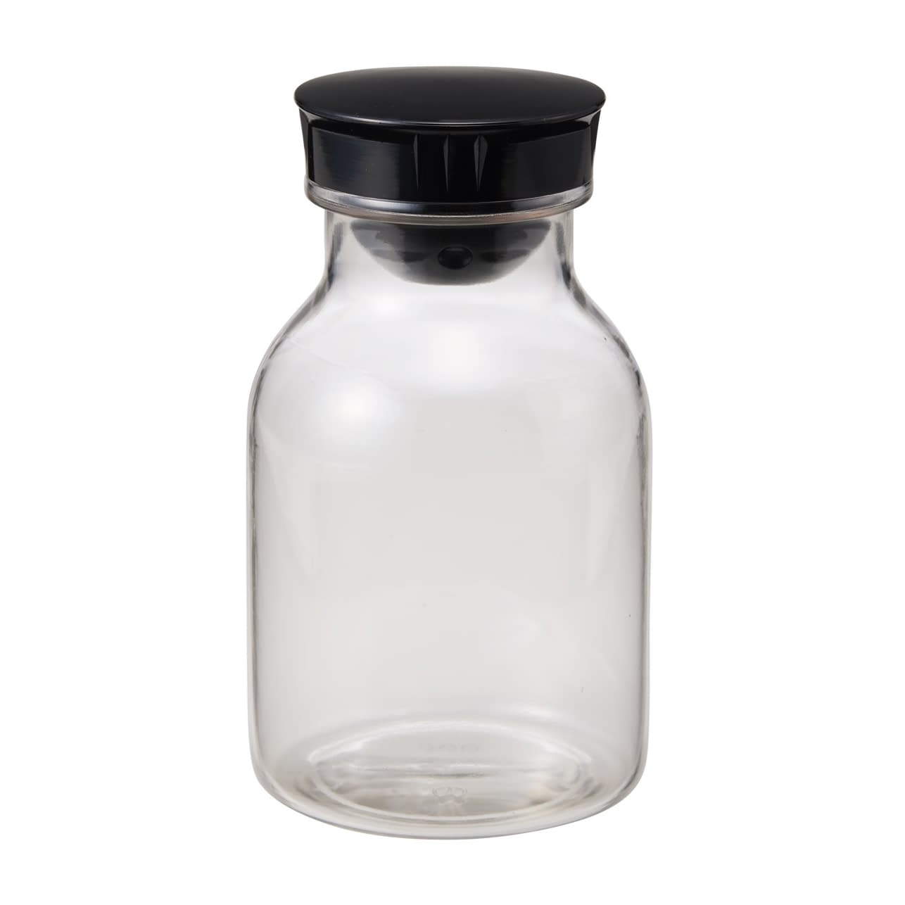 散薬瓶(PC製)透明 08-2960-0204 キャップ:黒 エムアイケミカル 300CC