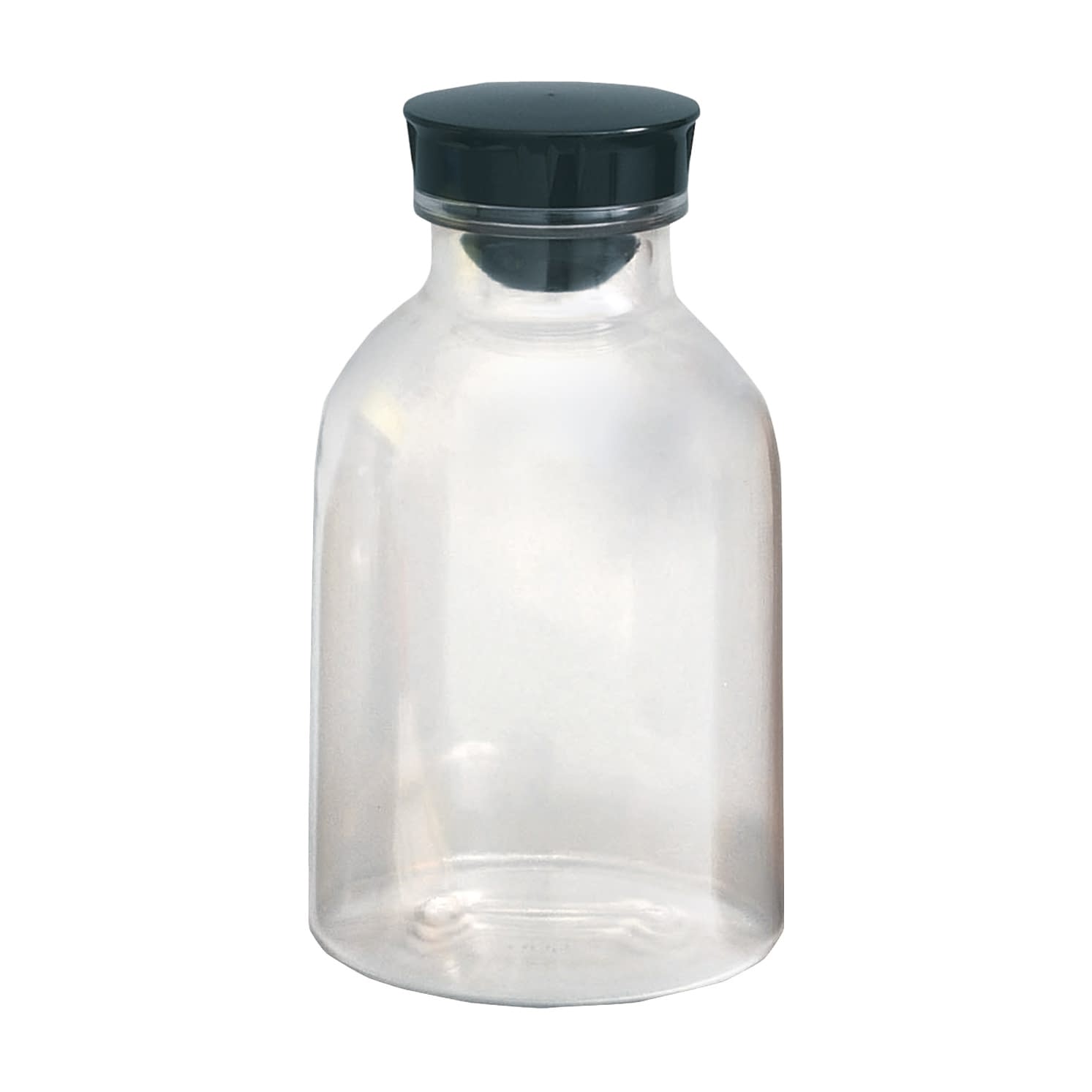 散薬瓶(PC製)透明 08-2960-0304 キャップ:黒 エムアイケミカル 500CC