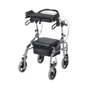 歩行補助車ラビット(シャロー)座面有 シャロー(狭幅) 25-2380-00 ウェルパートナーズ WA-2(シルバー)