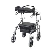 歩行補助車ラビット(標準)座面有り 標準 25-2380-01 ウェルパートナーズ WA-3(シルバー)