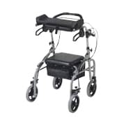 歩行補助車ラビット(トール)座面有り トール(高台) 25-2380-02 ウェルパートナーズ WA-5(シルバー)