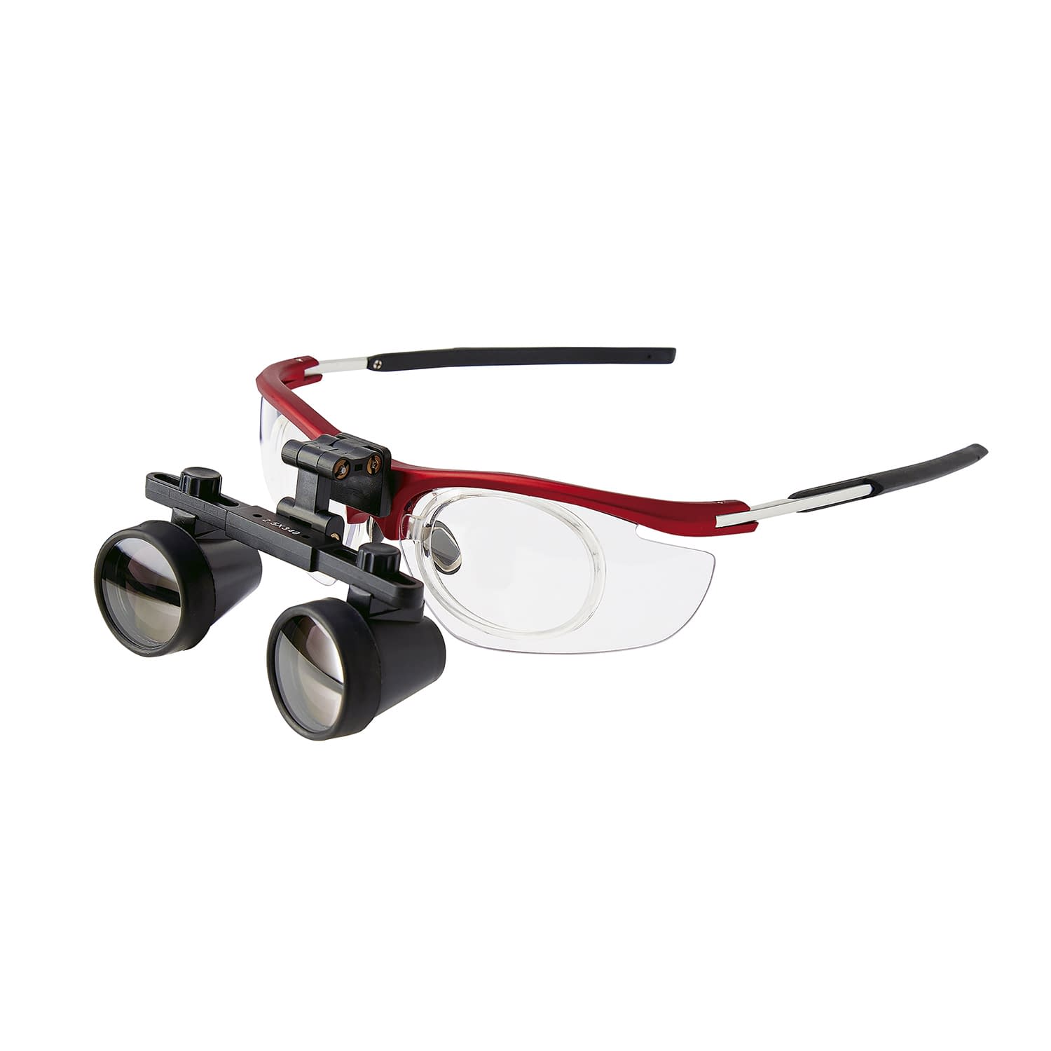 プレミアムルーペ(センター)2．5倍 2.5倍・焦点340 24-7255-0005 レッド プレミアムプラスジャパン FC-0149(340)