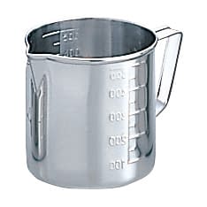 ビーカー(メジャーカップ)500cc 03-3265-02 ウルシヤマ金属工業 92X90 (ステンレス)