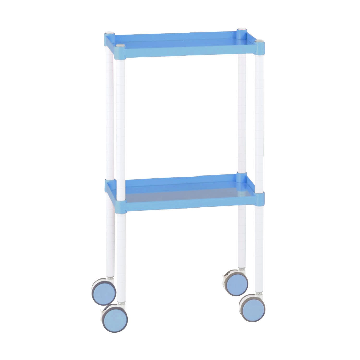 カラーラウンドカート(2段タイプ) CR2ANSB(スカイブルー) 23-2057-01
