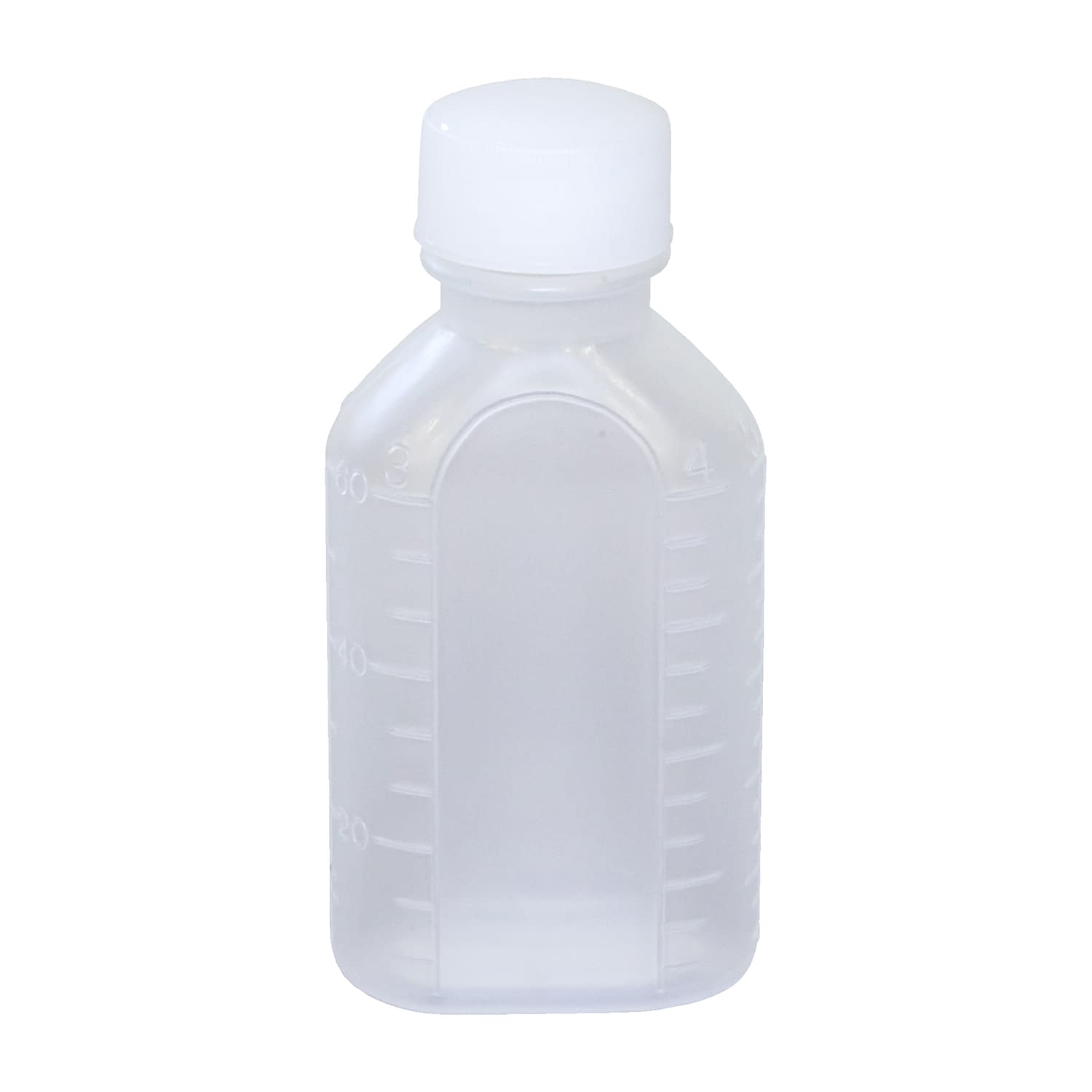 投薬瓶ＰＰＢ（滅菌済） 60CC(15ﾎﾝX20ﾌｸﾛｲﾘ) キャップ：白ＰＥ（基本色）60cc白（基本色）・PE【エムアイケミカル】FALSE(08-2855-02-01)