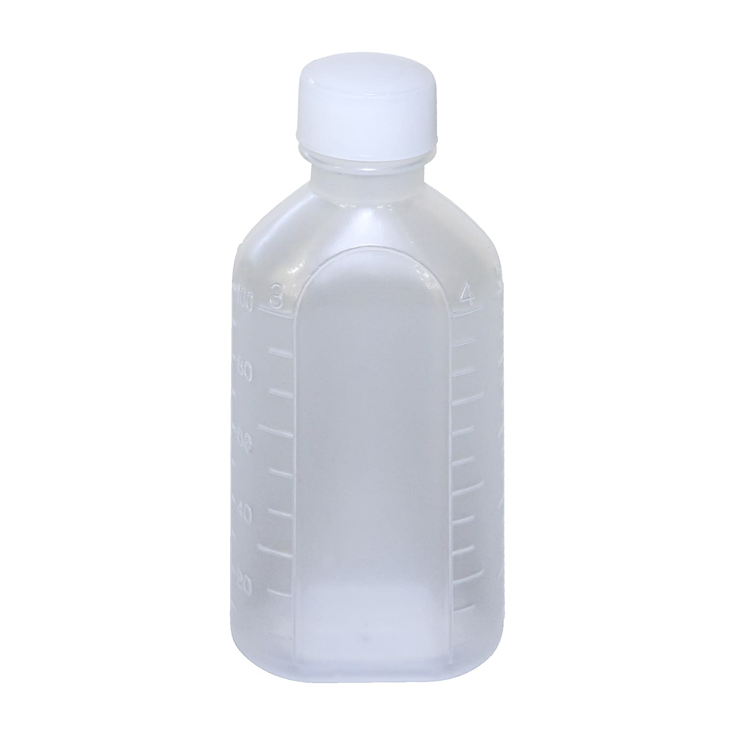 投薬瓶ＰＰＢ（滅菌済） 100CC(10ﾎﾝX20ﾌｸﾛｲﾘ) キャップ：白ＰＥ（基本色）100cc白（基本色）・PE【エムアイケミカル】FALSE(08-2855-03-01)