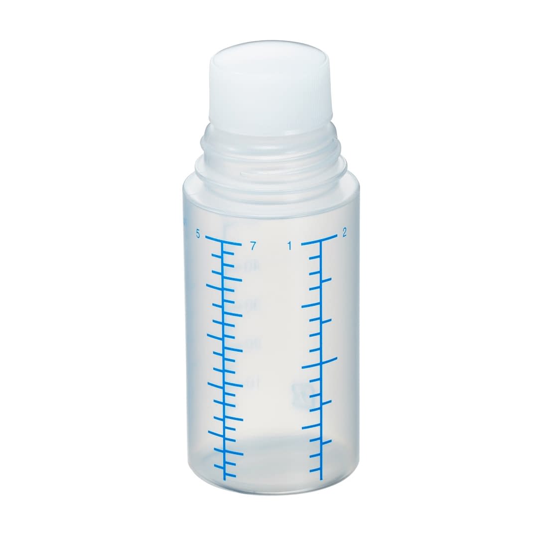 投薬瓶Mボトル(未滅菌) プラスチック薬瓶 08-2920-0301 キャップ:白PE(基本色) エムアイケミカル 60CC(200ポンイリ)