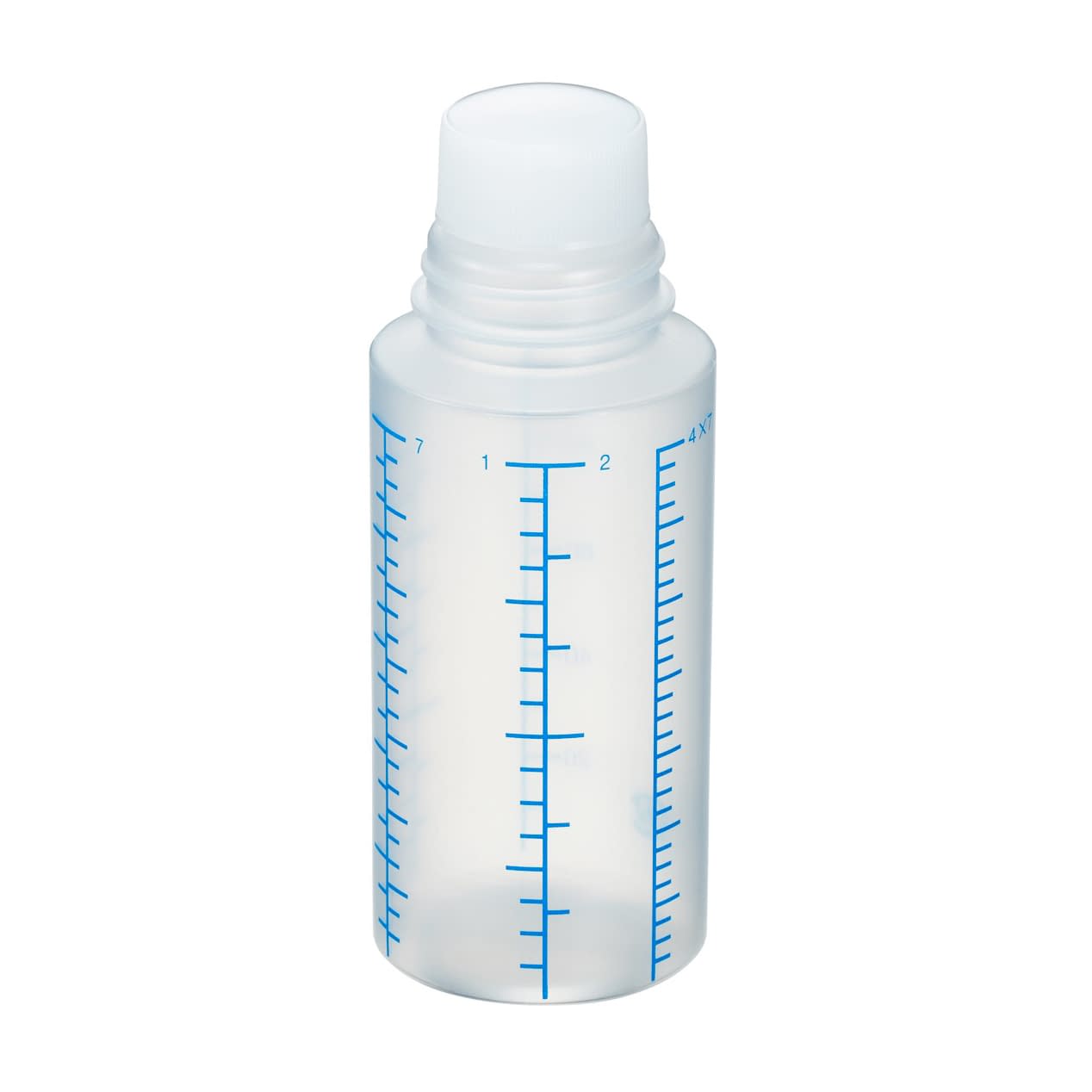 投薬瓶Mボトル(未滅菌) プラスチック薬瓶 08-2920-0501 キャップ：白PE(基本色) エムアイケミカル 100CC(200ポンイリ)