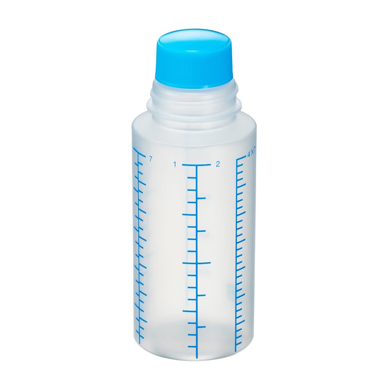 投薬瓶Mボトル(未滅菌) プラスチック薬瓶 08-2920-0502 キャップ:青 エムアイケミカル 100CC(200ポンイリ)