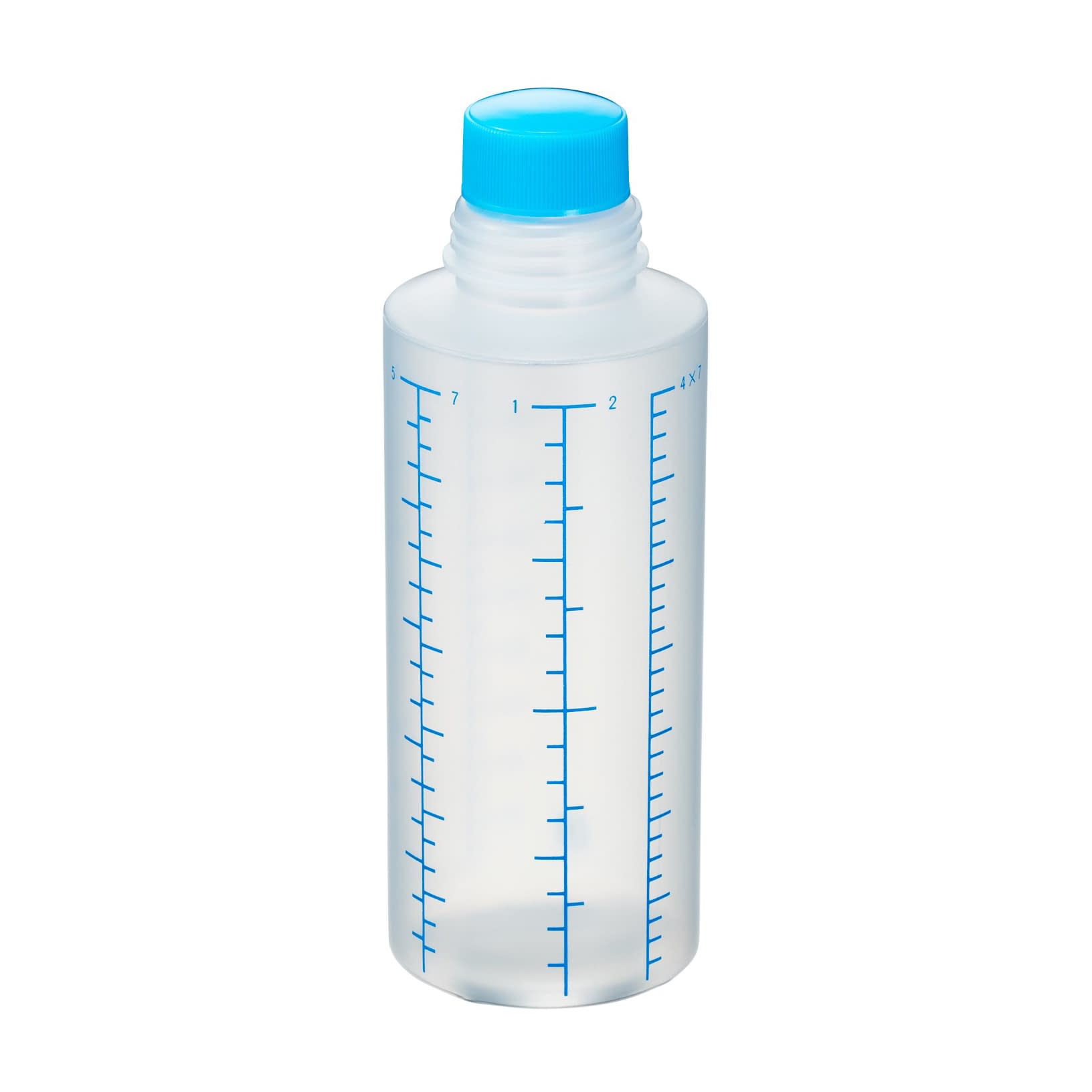 投薬瓶Mボトル(未滅菌) プラスチック薬瓶 08-2920-0702 キャップ:青 エムアイケミカル 200CC(100ポンイリ)