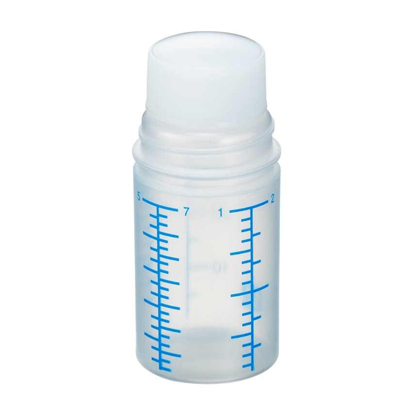 投薬瓶Mボトル(滅菌済) プラスチック薬瓶 08-2920-0201 キャップ：白PE(基本色) エムアイケミカル 30CC(20ポンX25フクロイリ)