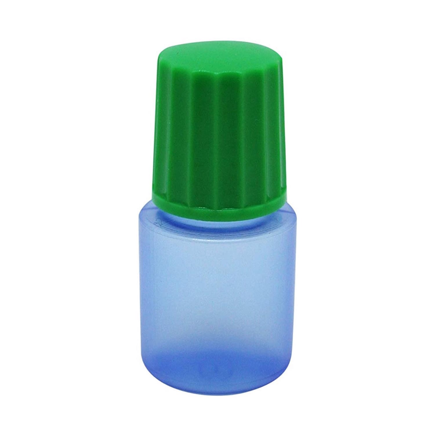 点滴容器ノーベル1号(未滅菌) 08-3030-0114 本体：コバルト キャップ：緑 エムアイケミカル 5CC(100ポンイリ)
