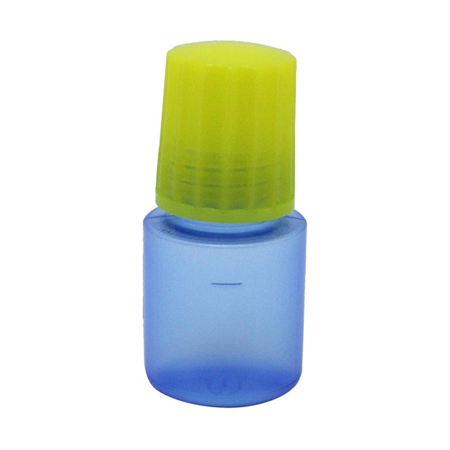 点滴容器ノーベル1号(未滅菌) 08-3030-0115 本体：コバルト キャップ：黄 エムアイケミカル 5CC(100ポンイリ)