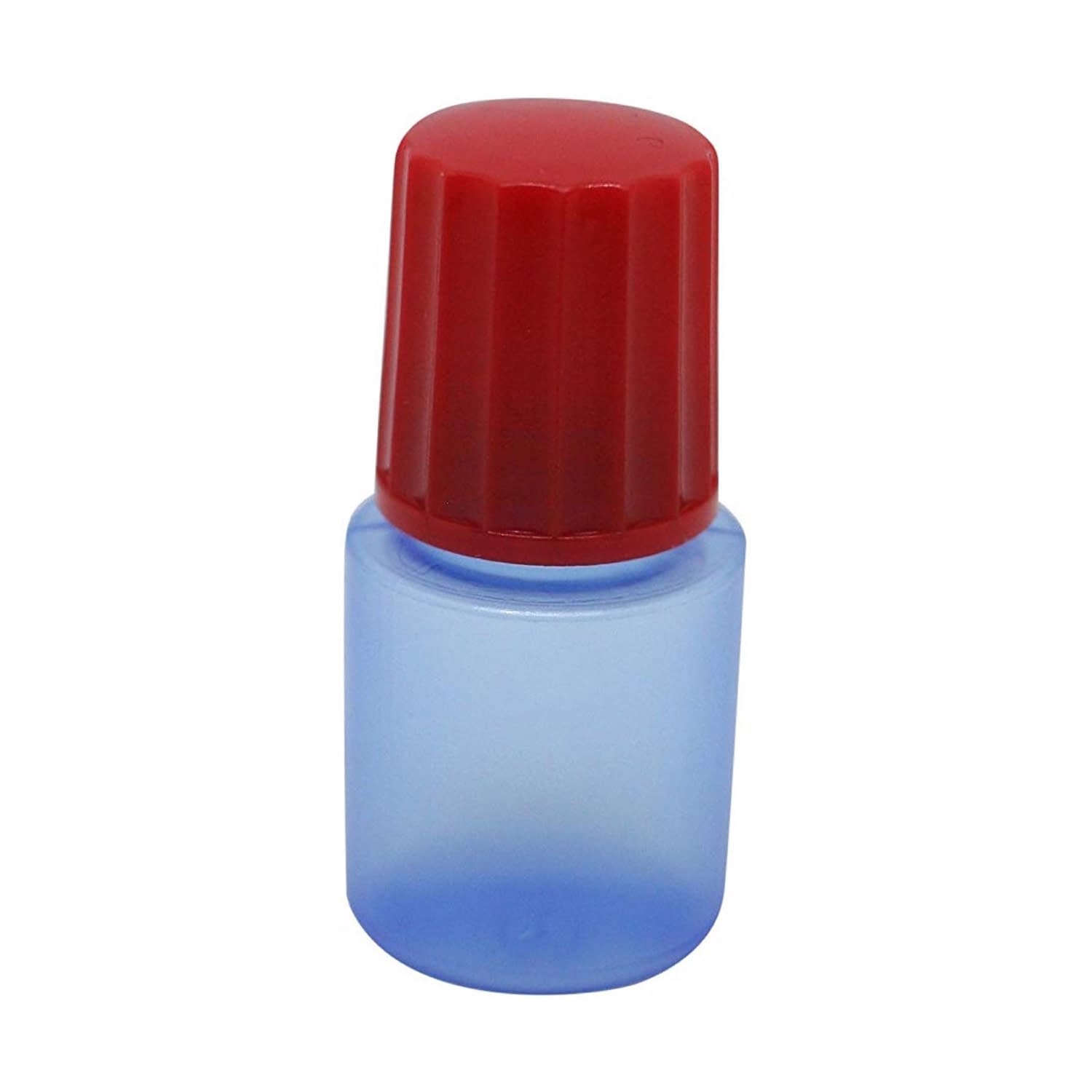 点滴容器ノーベル1号(未滅菌) 08-3030-0116 本体:コバルト キャップ:赤 エムアイケミカル 5CC(100ポンイリ)