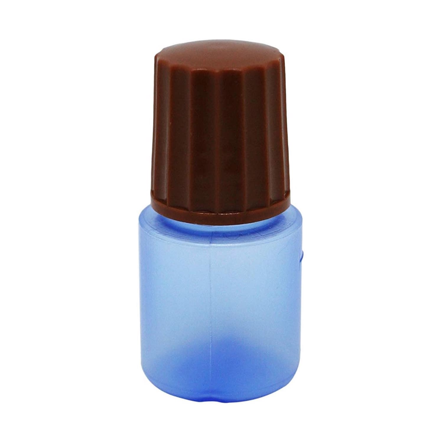 点滴容器ノーベル1号(未滅菌) 08-3030-0118 本体：コバルト キャップ：茶 エムアイケミカル 5CC(100ポンイリ)