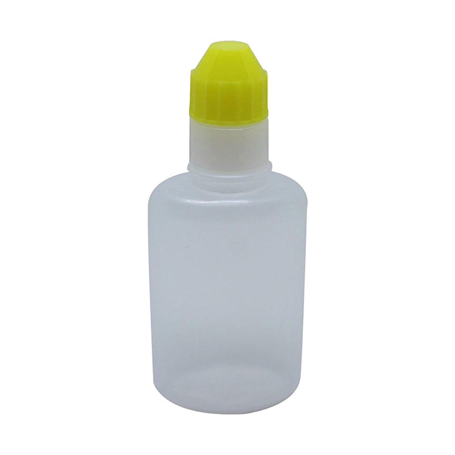 点滴容器フレッシュ(未滅菌) 08-3025-0713 本体:透明 キャップ:黄 エムアイケミカル 30CC(100ポンイリ)