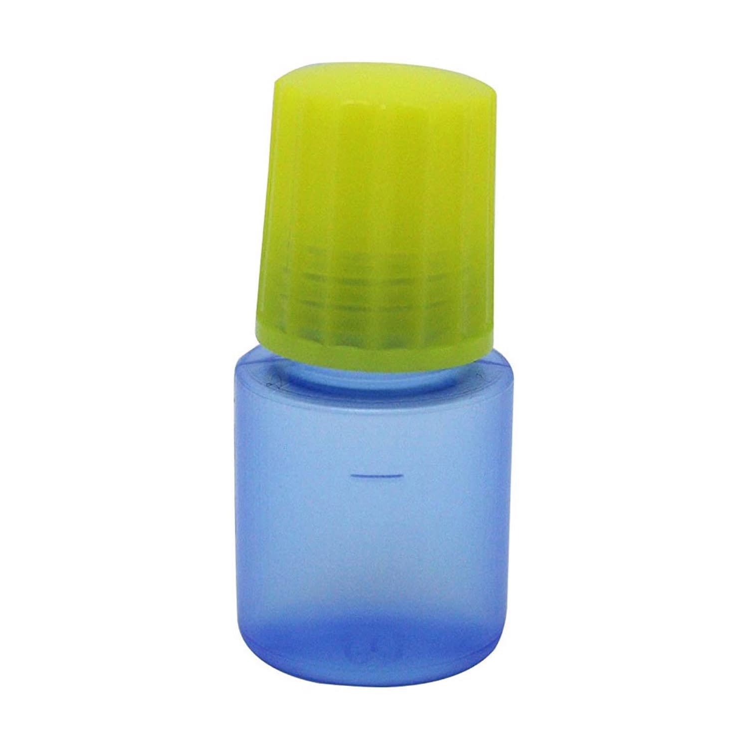 点滴容器ノーベル1号(滅菌済) 08-3030-0215 本体：コバルト キャップ：黄 エムアイケミカル 5CC(25ホンX10フクロイリ)