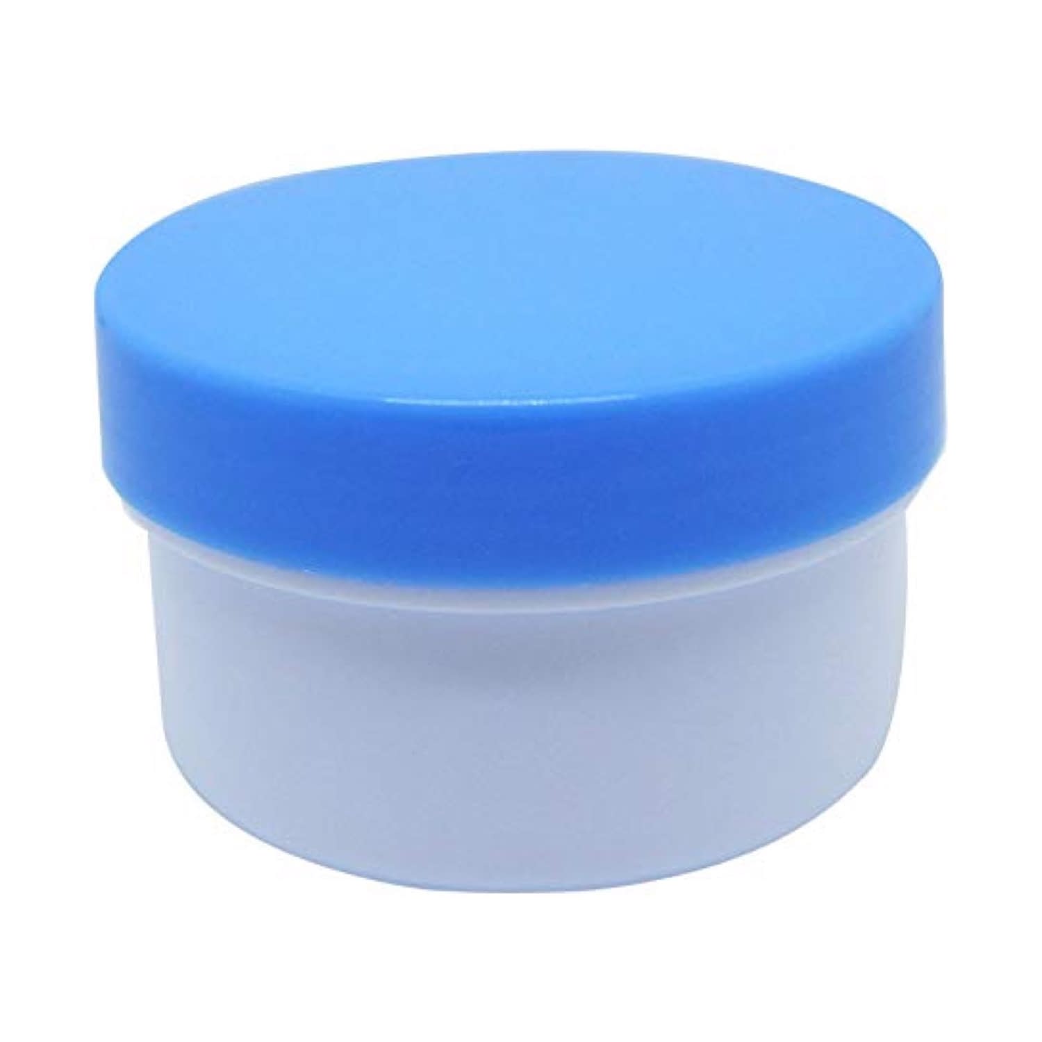 軟膏容器プラ壷A-2号(未滅菌) 08-2975-0201 キャップ:青 エムアイケミカル 11CC(100コイリ)