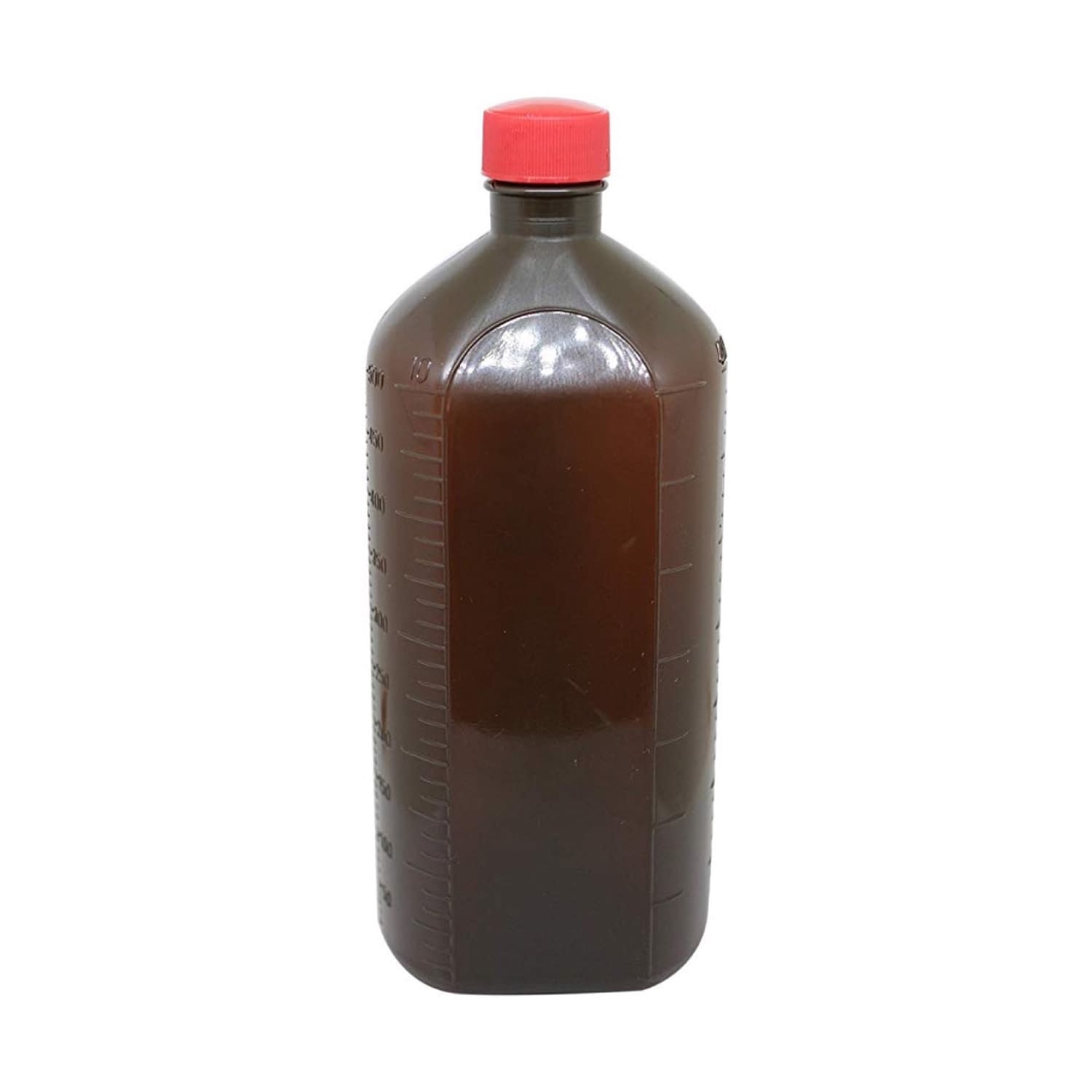 投薬瓶PPB黒茶(未滅菌) 08-2860-0705 キャップ:赤 エムアイケミカル 500CC(50ポンイリ)