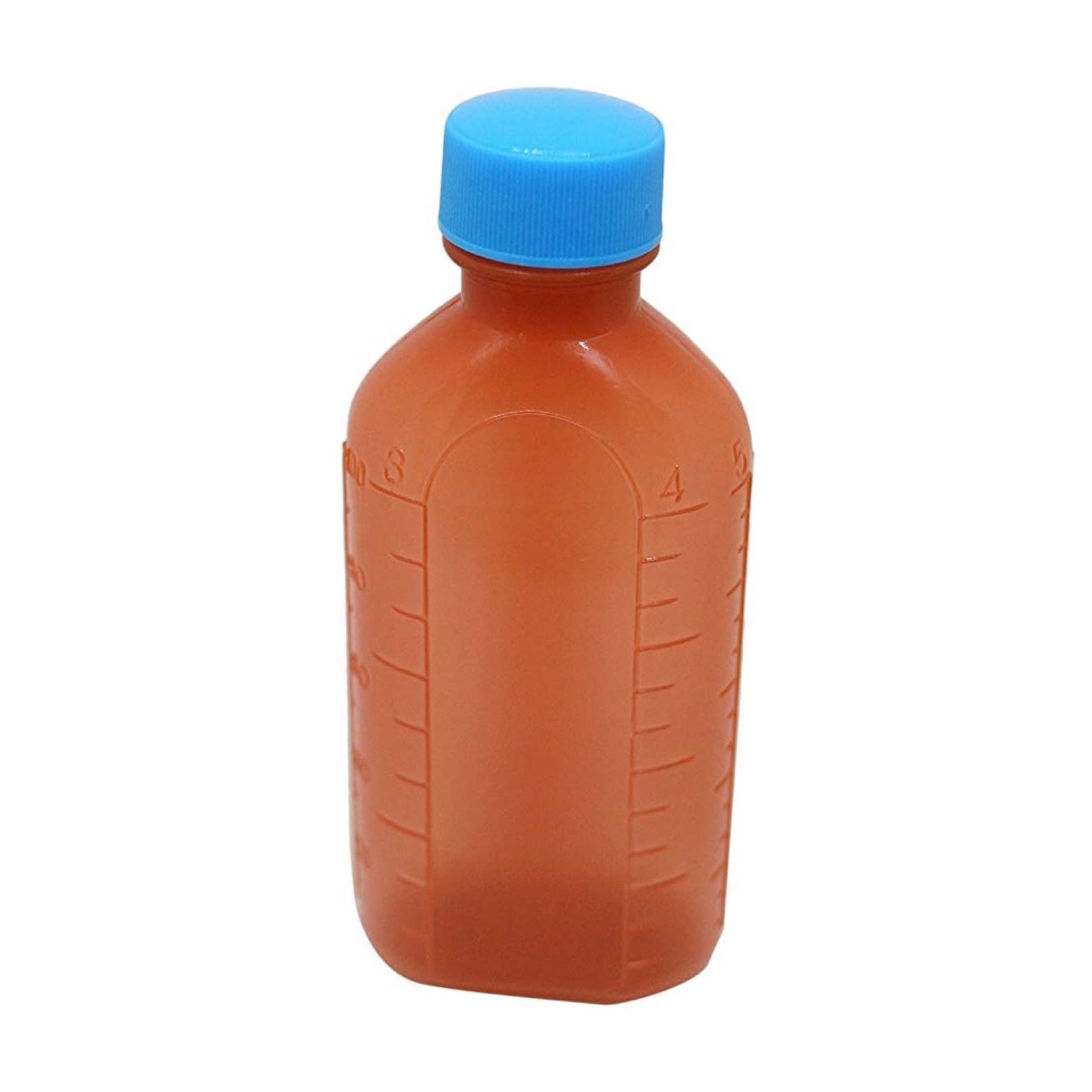 投薬瓶PPB茶(滅菌済) プラスチック薬瓶 08-2865-0202 キャップ：青 エムアイケミカル 60CC(15ホンX20フクロイリ)