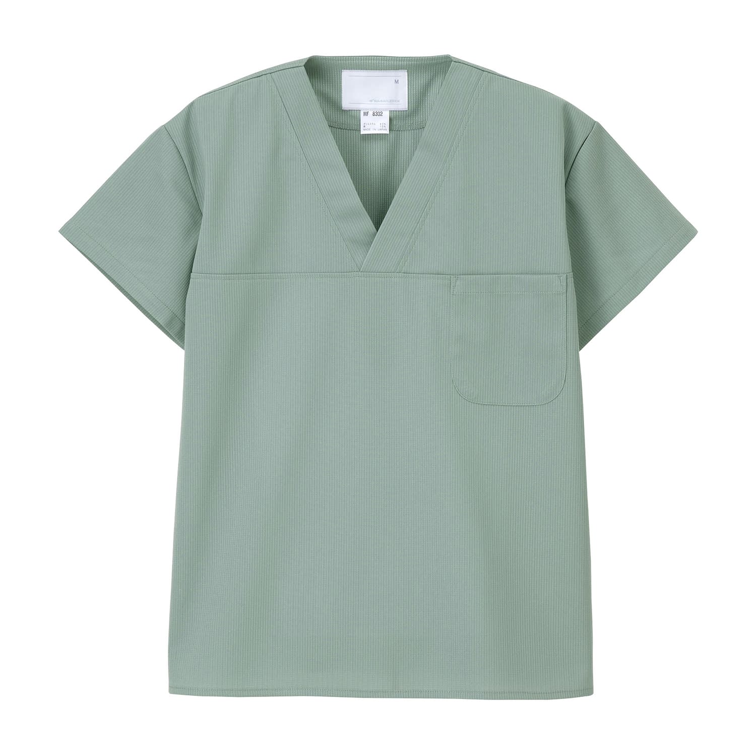 男子上衣 スクラブ 21-6720-0002 ミストグリーン ナガイレーベン MF-8302(M)