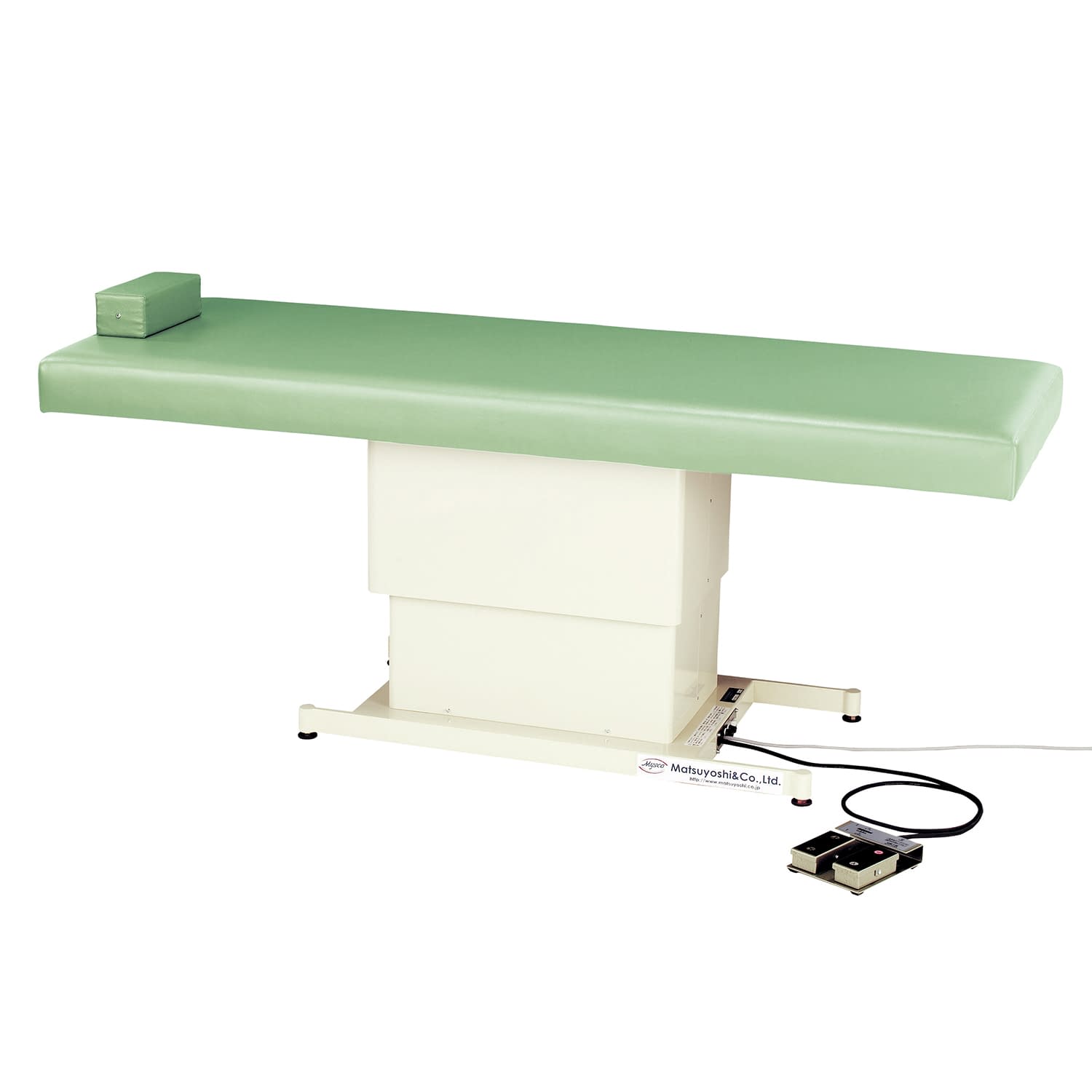 マツヨシ電動診察台 診察ベッド 02-5011-0003 マットカラー：ライトグリーン MATSUYOSHI MY-PTKP5(700X1900MM)