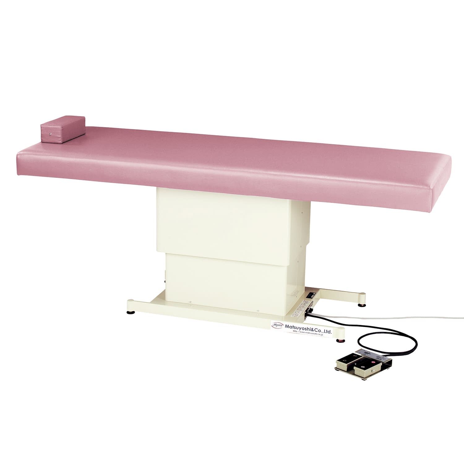 マツヨシ電動診察台 診察ベッド 02-5010-0002 マットカラー：ピンク MATSUYOSHI MY-PTKP2(600X1900MM)