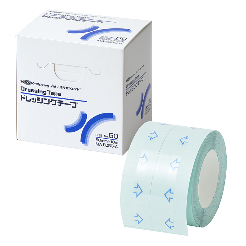 ミリオンエイド ドレッシングテープ No.50 ドレッシング材 24-8588-00 ミリオンエイド NO.50(6カンイリ)