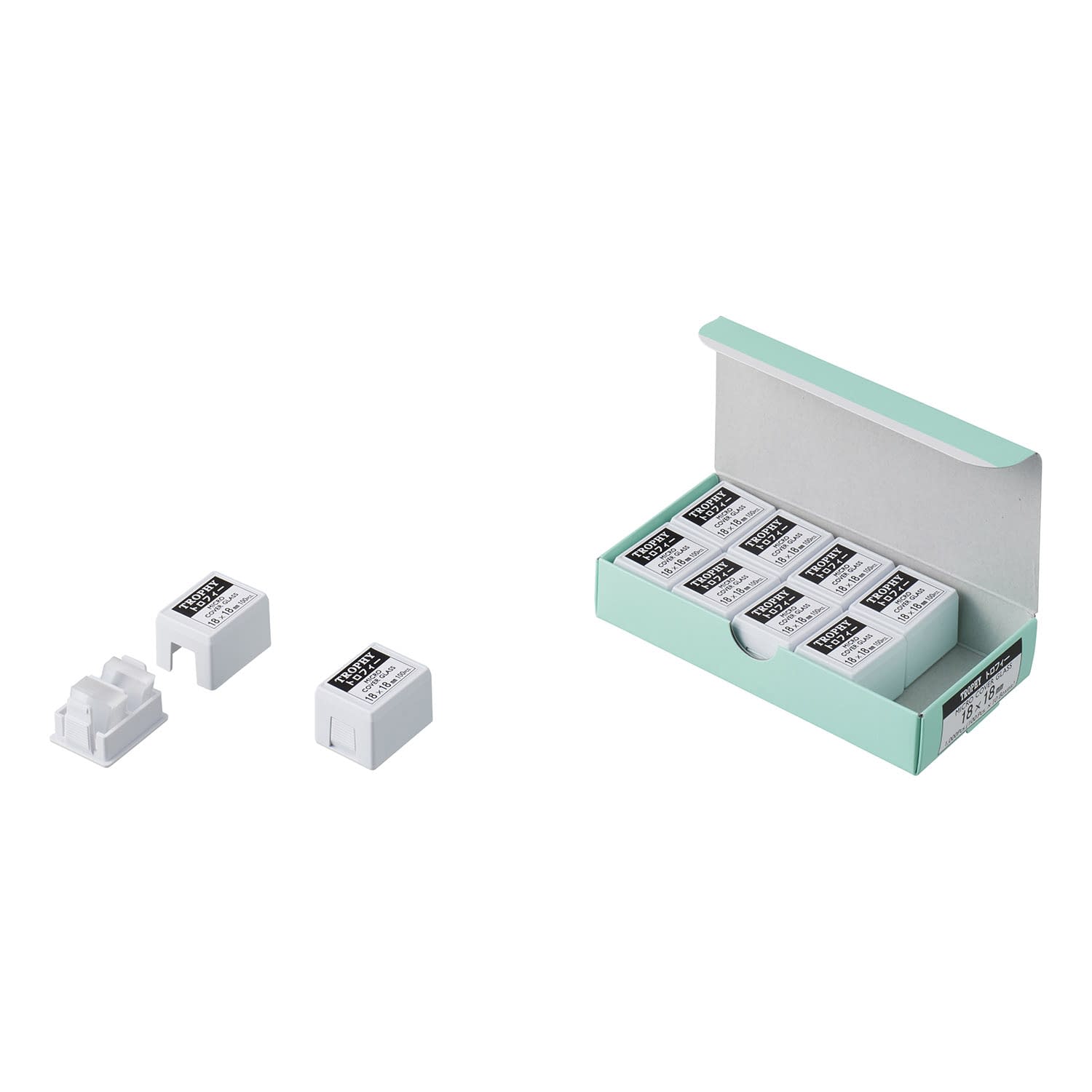 角カバーグラス トロフィー18X18 23-5025-02 松浪硝子工業 CT18189(100マイX10ハコ)