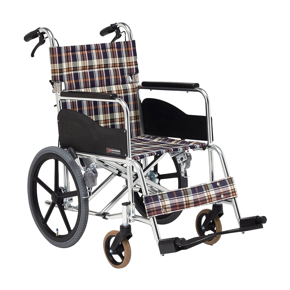 車いす(介助・アルミ)背折れ 背折れ 20-5835-0102 S－1 松永製作所 AR-301-400