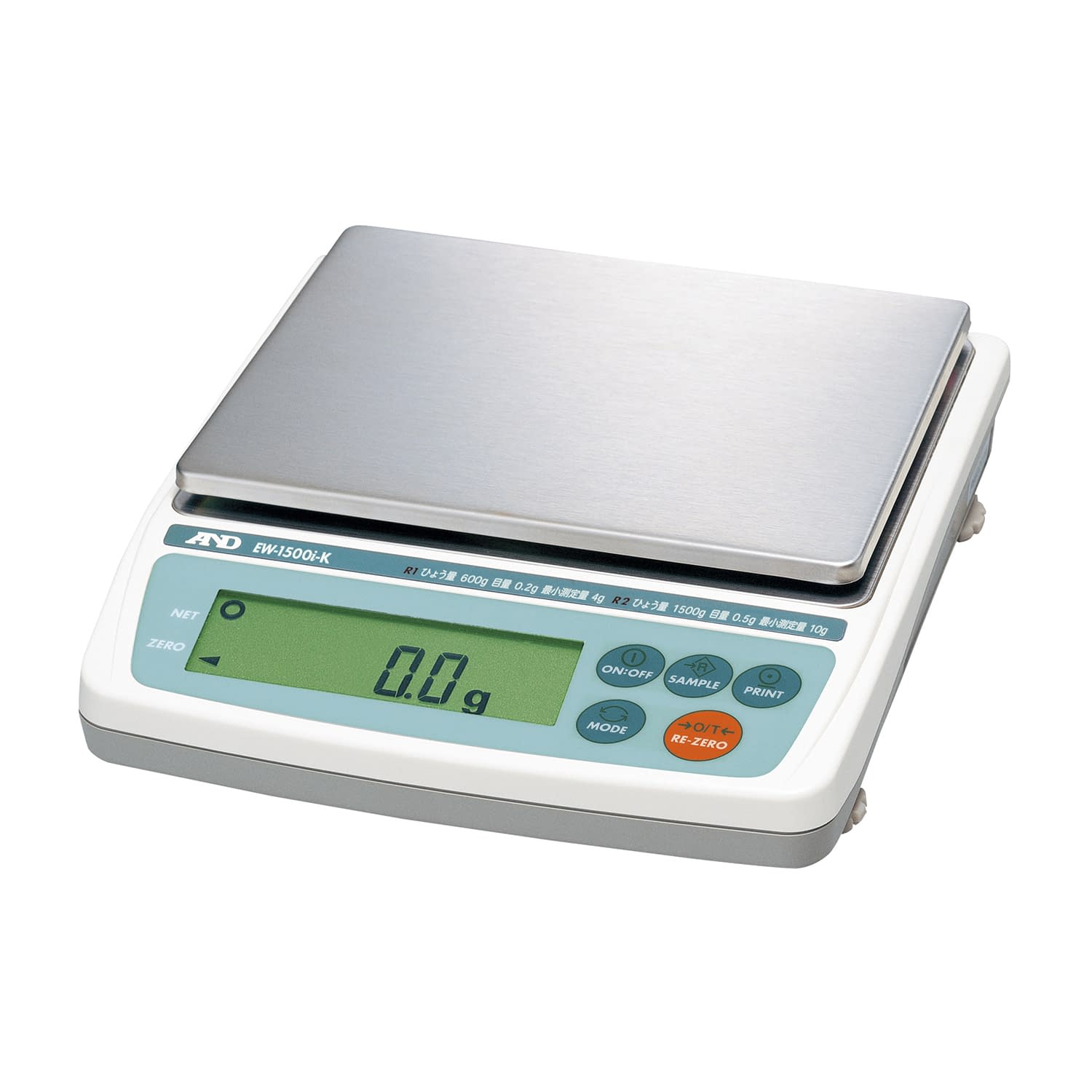 電子天秤(検定品) 電子天秤 25-2285-01 エー・アンド・デイ EW-1500I-K