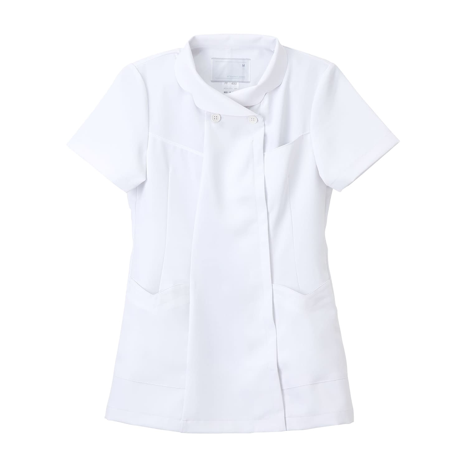 女子上衣 24-8131-0401 ホワイト ナガイレーベン FY-4582(EL)