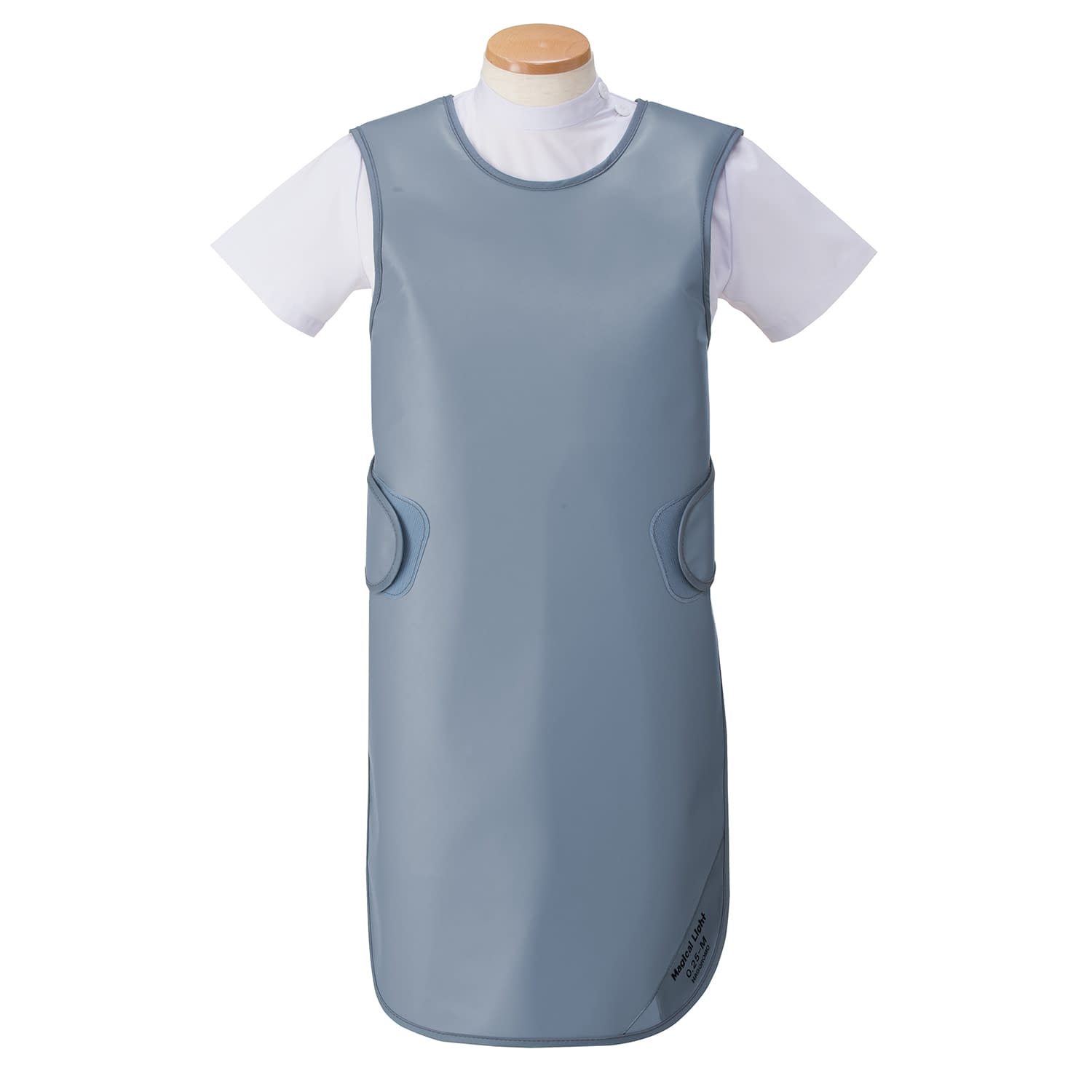 防護衣 シンプラー・エプロン 19-3445-0106 グレー マエダ SSA-25L(ソフライト)