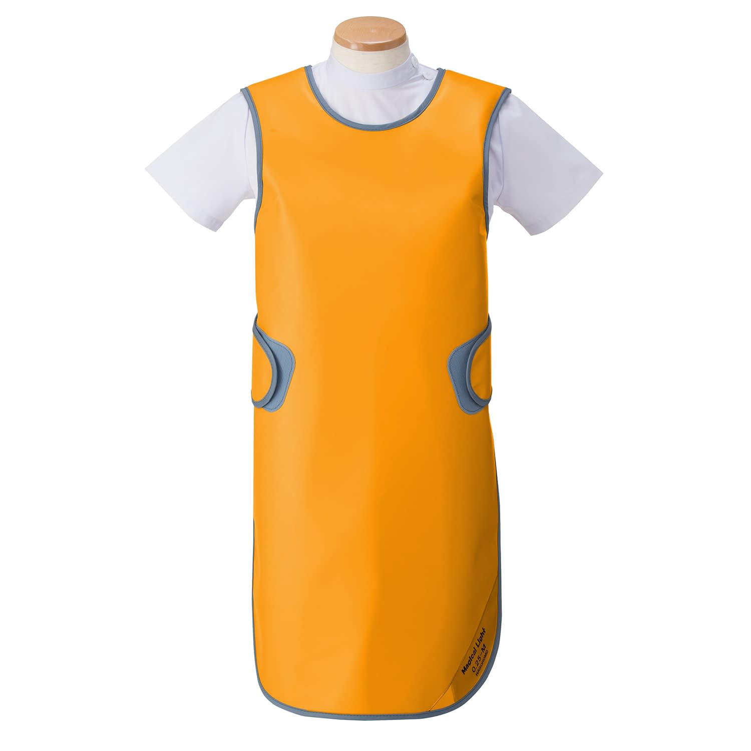 防護衣 シンプラー・エプロン 19-3445-0205 オレンジ マエダ SSA-25LL(ソフライト)