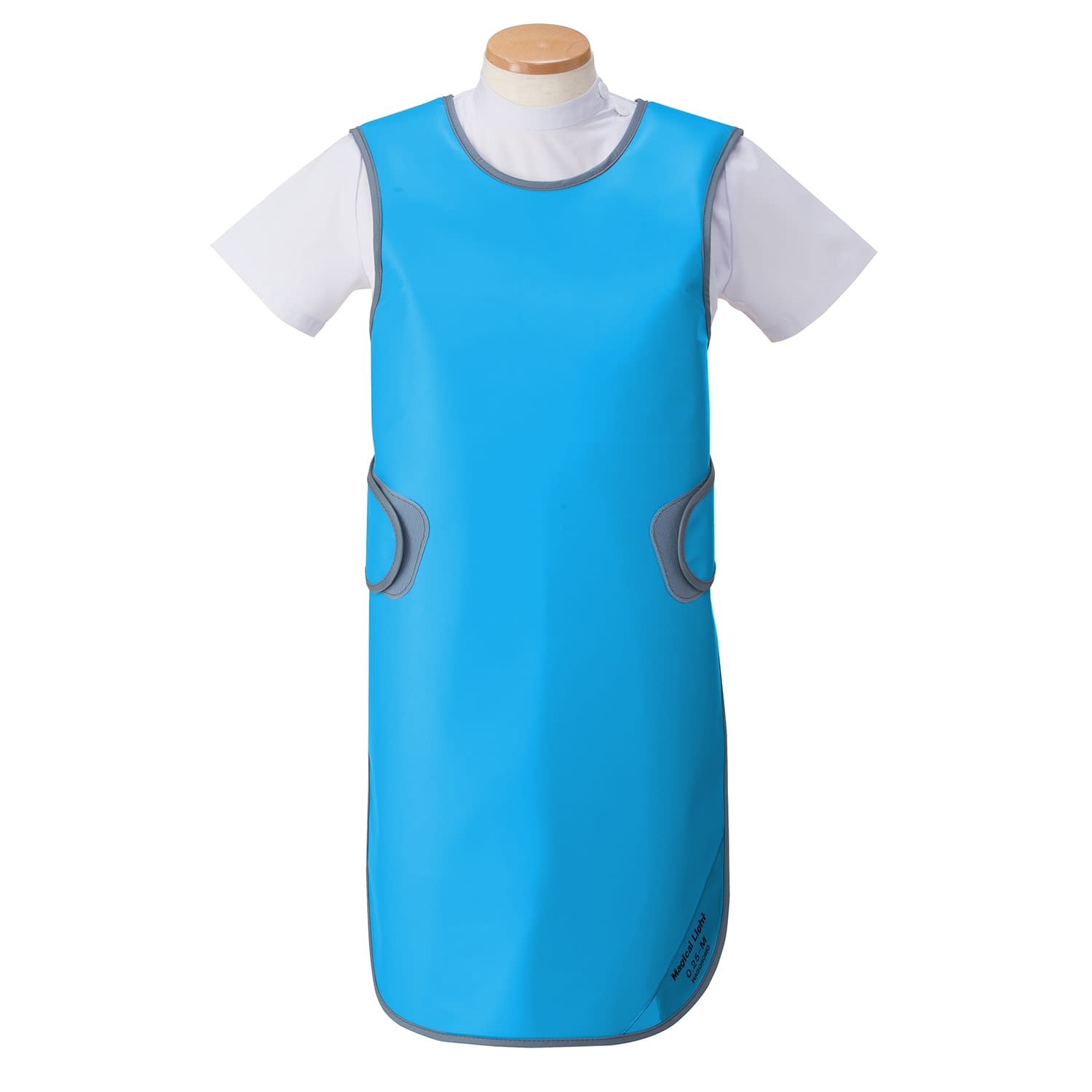 防護衣 シンプラー・エプロン 19-3445-0302 ブルー マエダ SSA-35M(ソフライト)