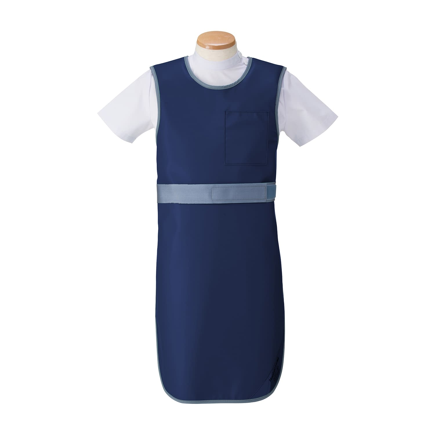 防護衣 ベルト付きエプロン 24-8496-0007 ネイビー マエダ MLB-25M(マジカルライト)