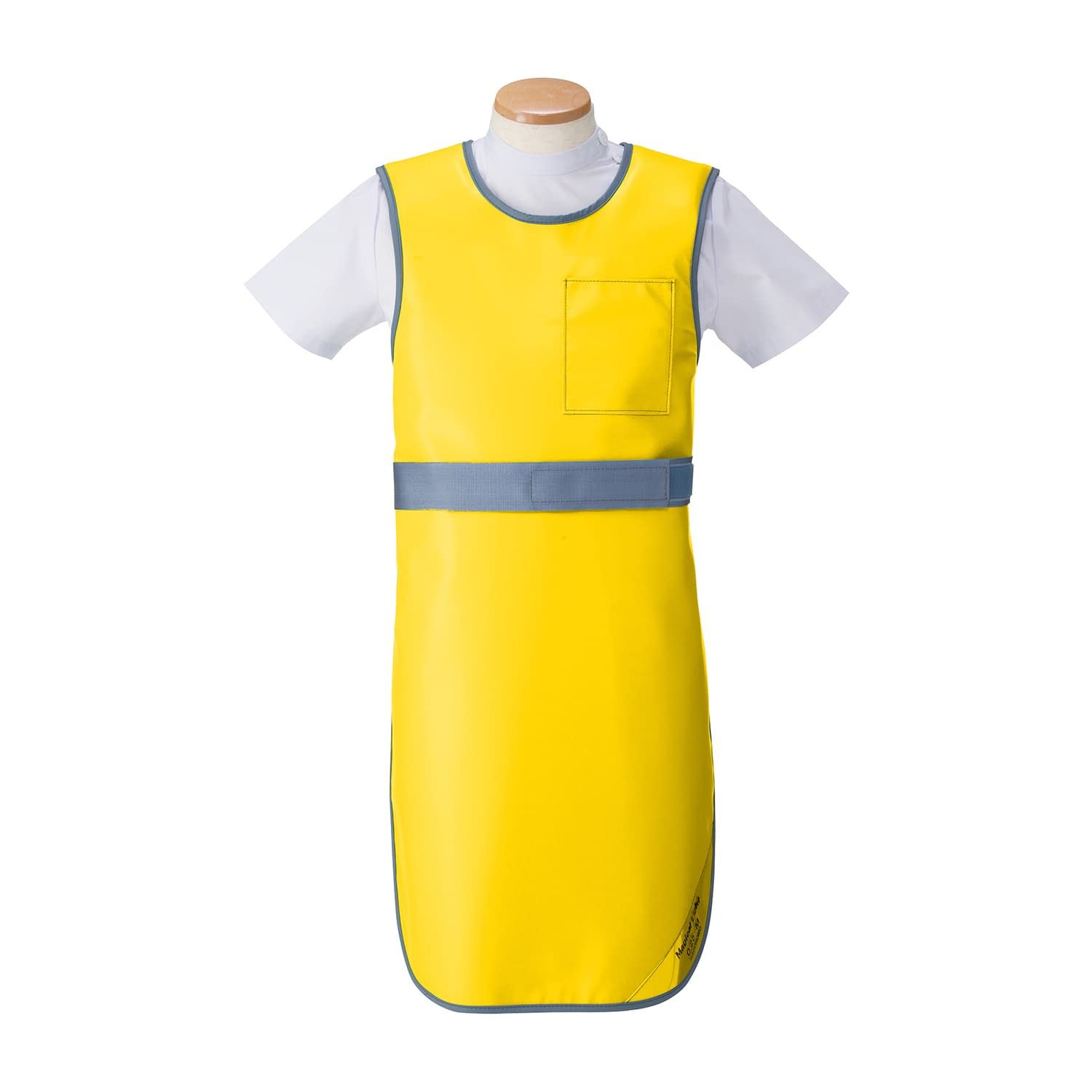 防護衣 ベルト付きエプロン 24-8496-0104 イエロー マエダ MLB-25L(マジカルライト)