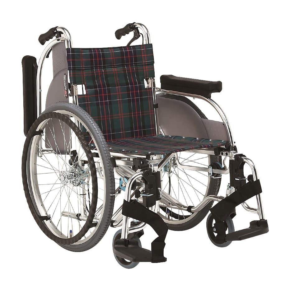 車いす(自走・アルミ)背折れ・多機能 背折れ 20-5833-0203 S－2 松永製作所 AR-501-420