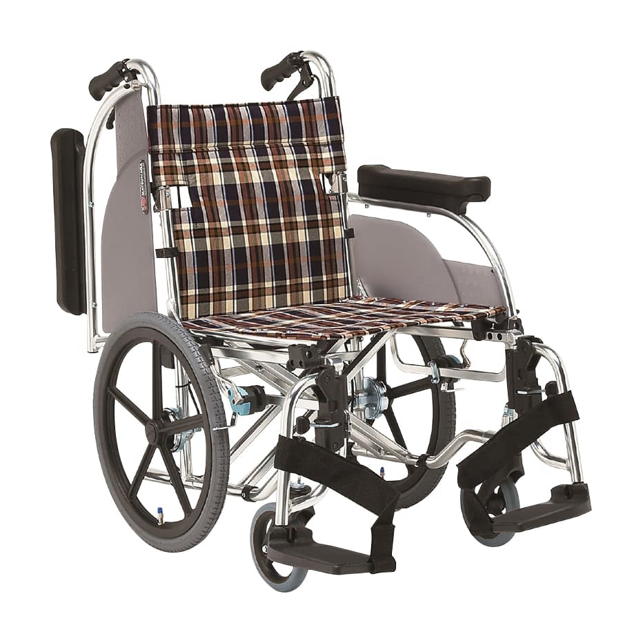 車いす(介助・アルミ)背折れ・多機能 背折れ 20-5836-0202 S－1 松永製作所 AR-601-420