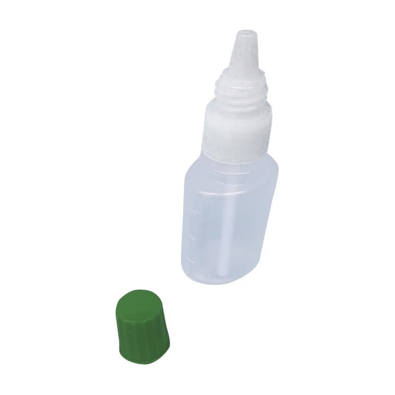 サンケミ噴霧容器(滅菌済) 噴霧器 24-8103-0004 本体:透明(原色)キャップ:緑 サンケミカル 15CC(100ポンイリ)