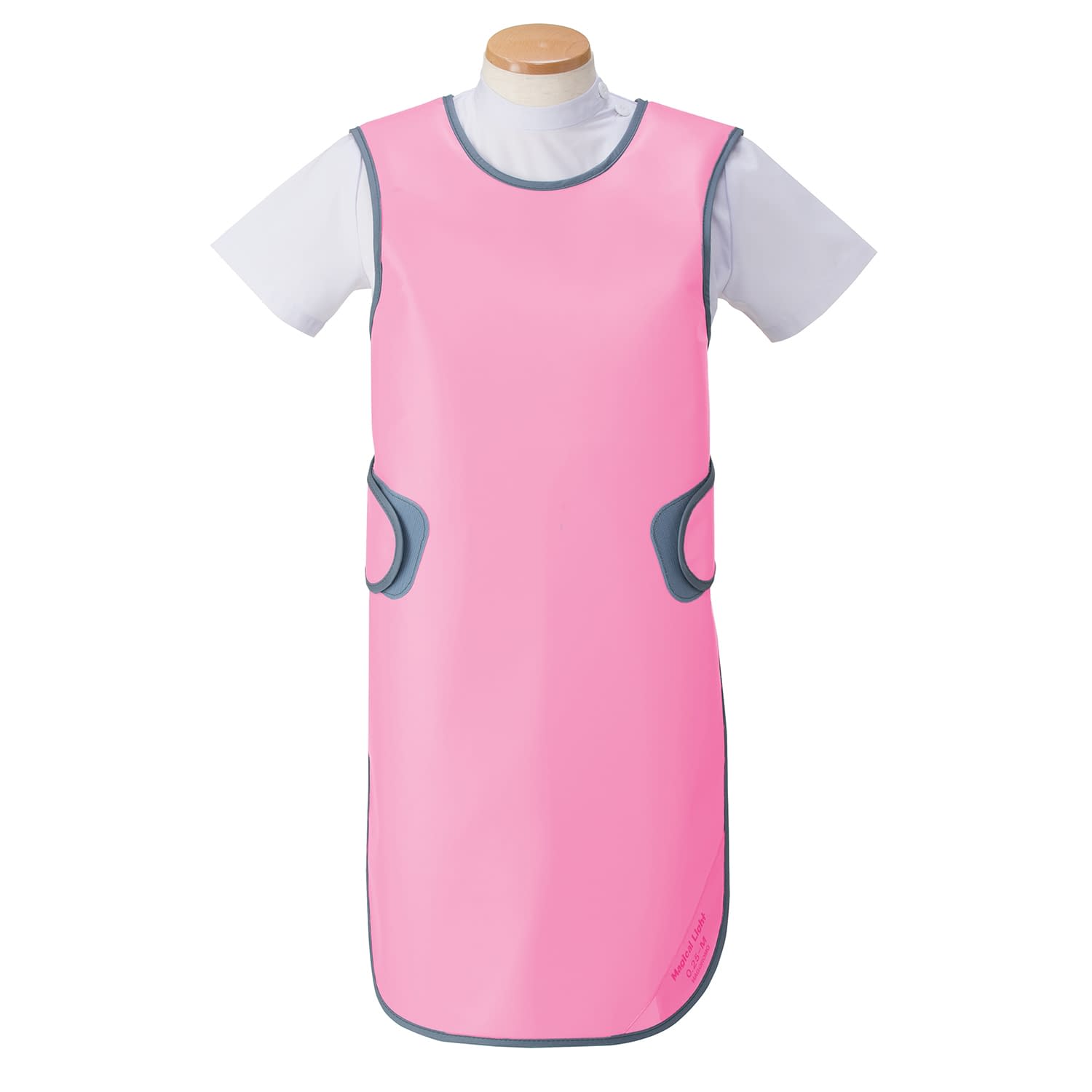 防護衣 シンプラー・エプロン 19-3445-0701 ピンク マエダ MSA-25L(マジカルライト)