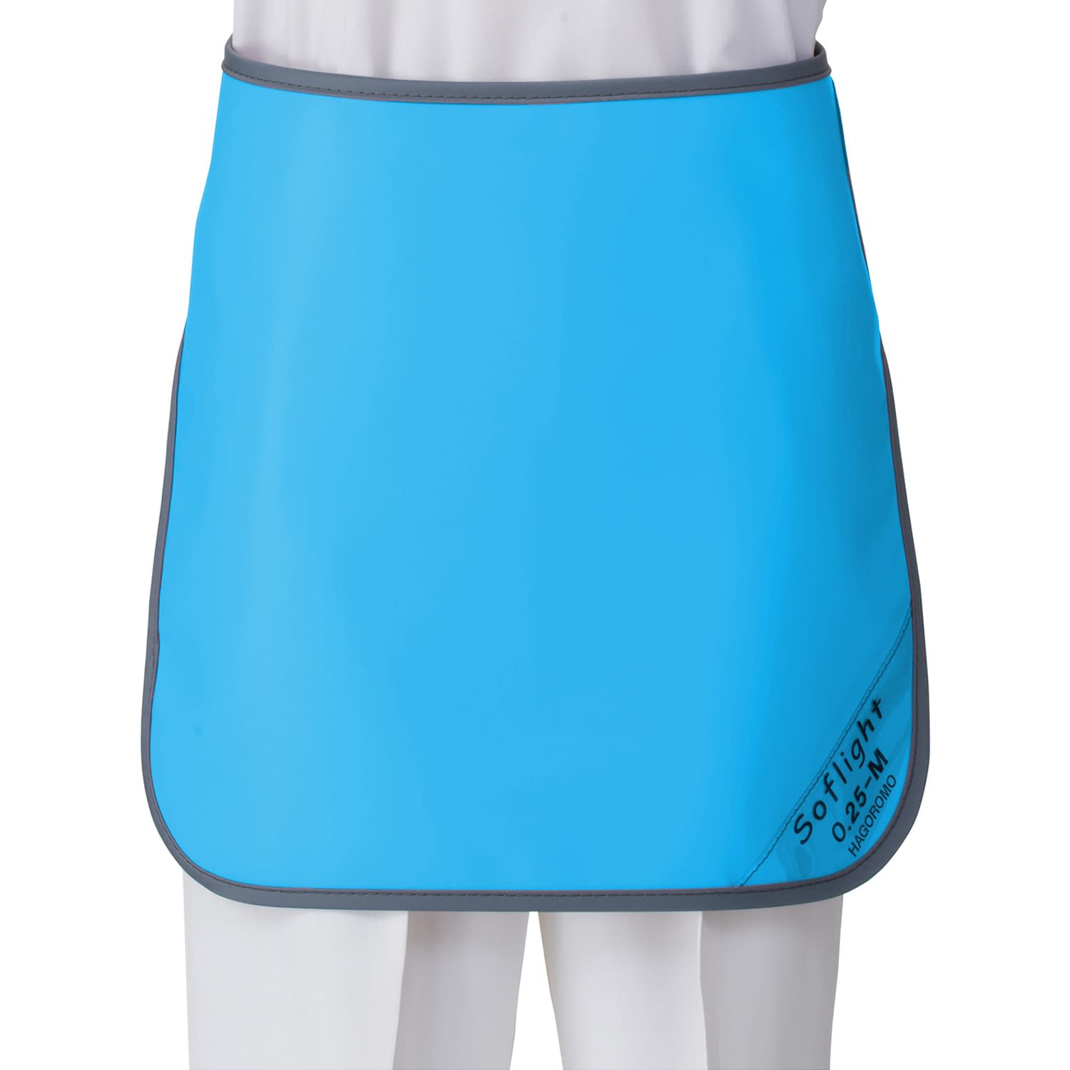 防護スカート ワイドマジックベルト式 02-4685-1002 ブルー マエダ SLSM-25S (ソフライト)