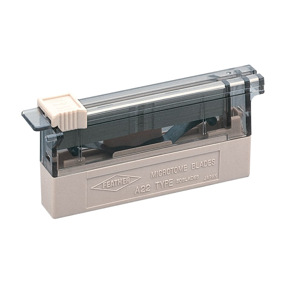 ミクロトーム替刃 パラフィン切片薄切用 20-2330-00 フェザー安全剃刀 A22(50マイイリ)