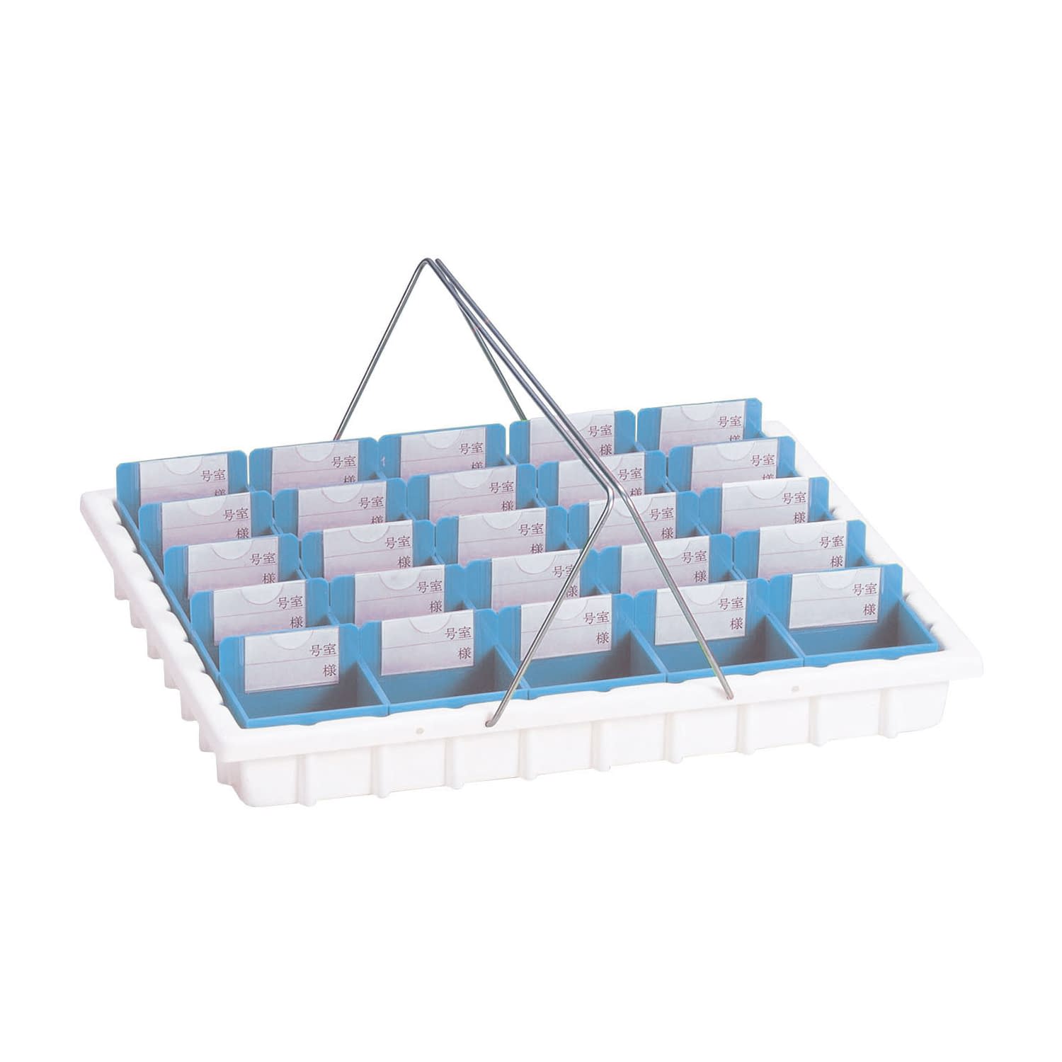 散薬トレー(25人用) 25人用 19-7765-0001 ブルー 日本医理器材 KY-25(26-6126)