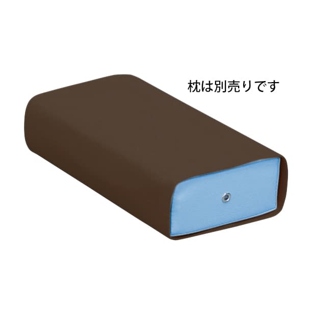 額マクラ(小高)用綿製カバー 20-3784-0007 ブラウン 高田ベッド製作所 C-10(25X13X6CMヨウ