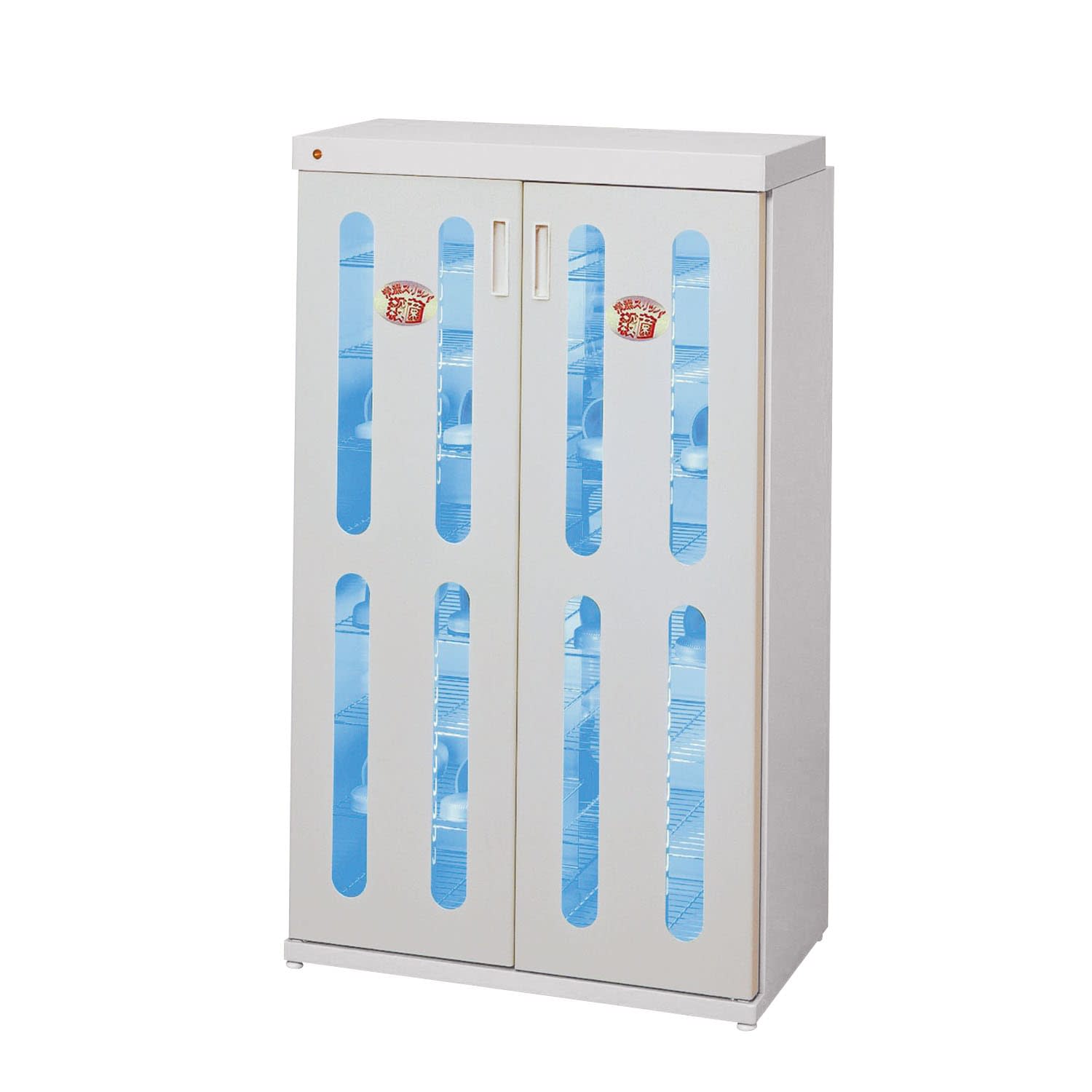 殺菌線ロッカー(スリムエイトワイド) タイマーなし 19-3150-0001 アイボリー 大信工業 DM-SLW(タイマーナシ)