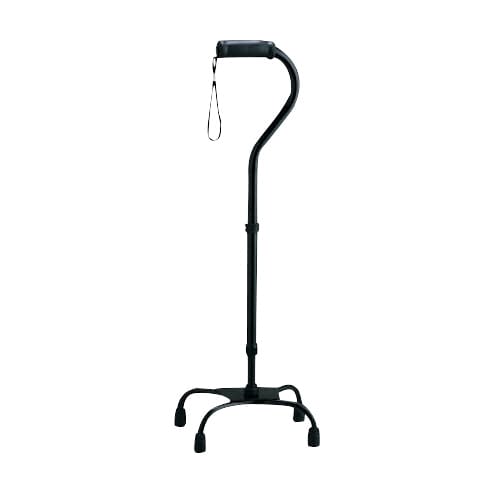 四点杖ラージベース 23-3507-0003 黒 松永製作所 CMS-40L