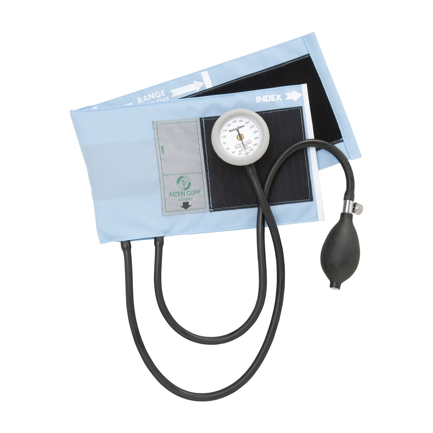 (02-5790-05)ギヤフリーアネロイド血圧計 GF700-05(ｽｶｲﾌﾞﾙｰ) ｷﾞﾔﾌﾘｰｱﾈﾛｲﾄﾞｹﾂｱﾂｹｲ【1組単位】【2019年カタログ商品】