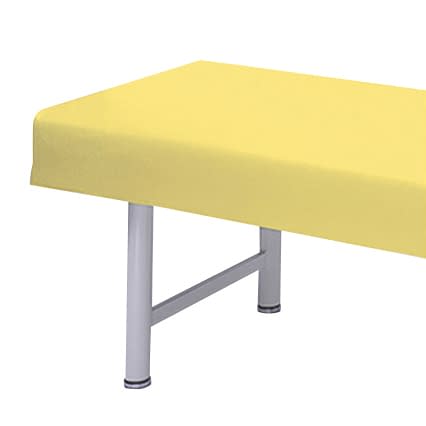 診察台カバー(レザー製) 20-3800-0108 ビニルレザーイエロー 高田ベッド製作所 TB-90(60X180CM)