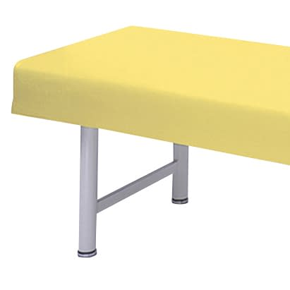 診察台カバー(レザー製) 20-3800-0308 ビニルレザーイエロー 高田ベッド製作所 TB-90(60X190CM)